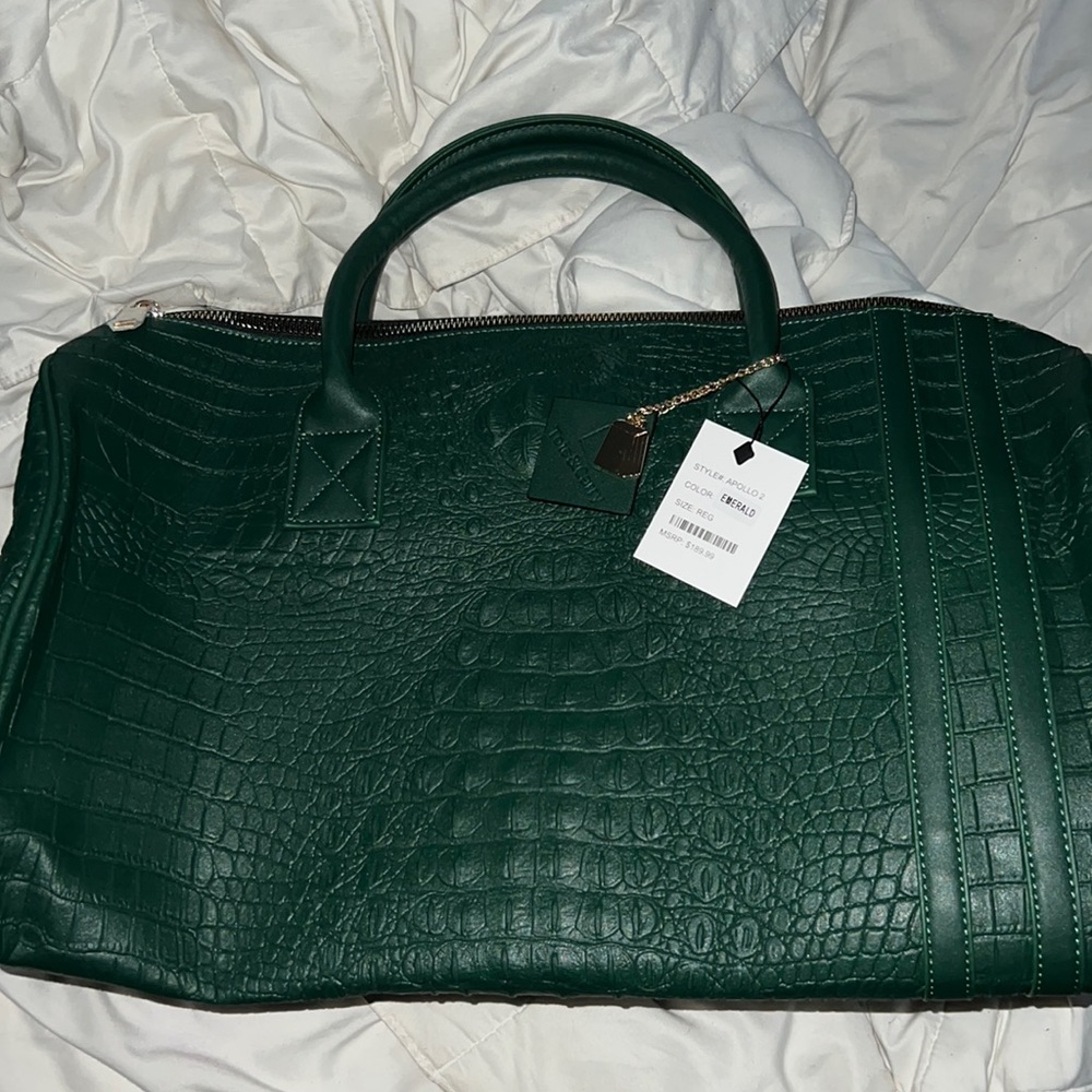 Tote & Carry emerald duffle